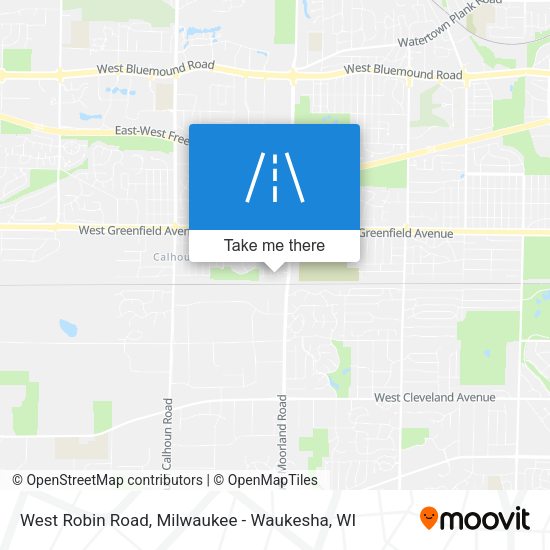 West Robin Road map