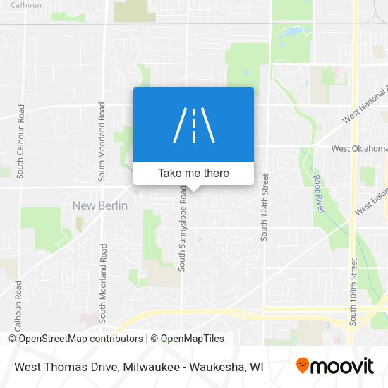 Mapa de West Thomas Drive