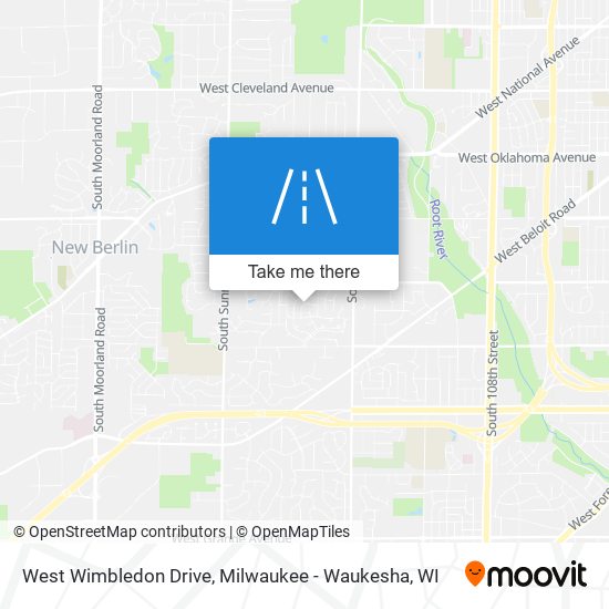 Mapa de West Wimbledon Drive