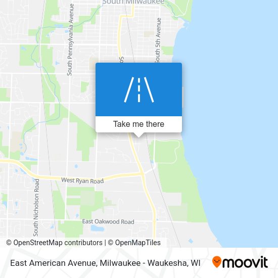 East American Avenue map