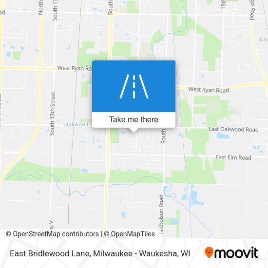 Mapa de East Bridlewood Lane