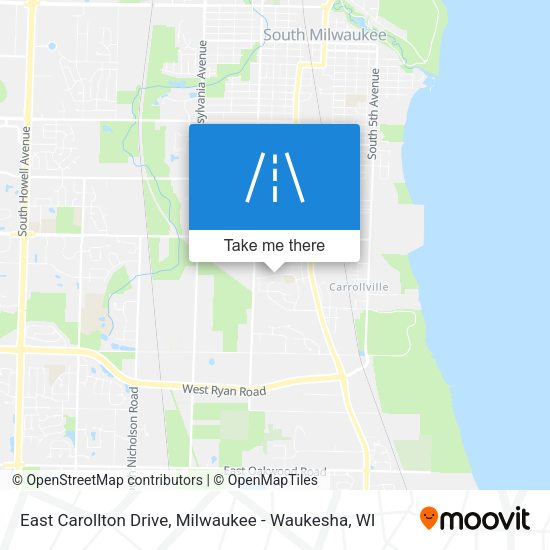 East Carollton Drive map