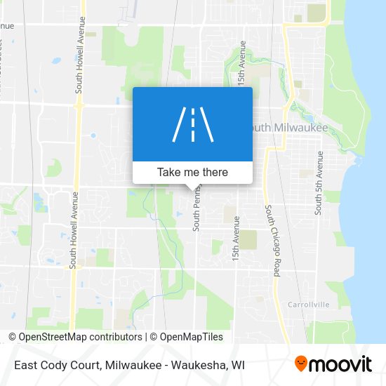 East Cody Court map