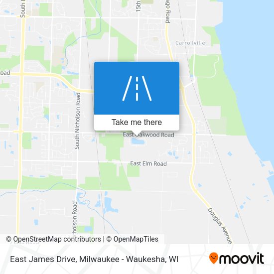 East James Drive map
