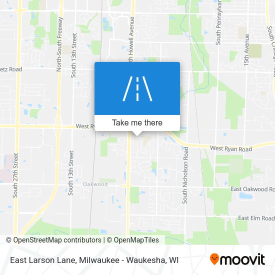 Mapa de East Larson Lane