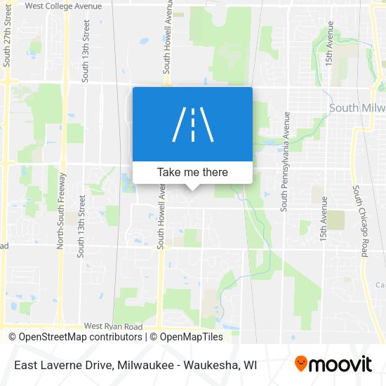 East Laverne Drive map
