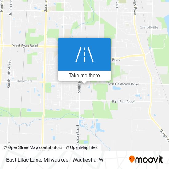 East Lilac Lane map