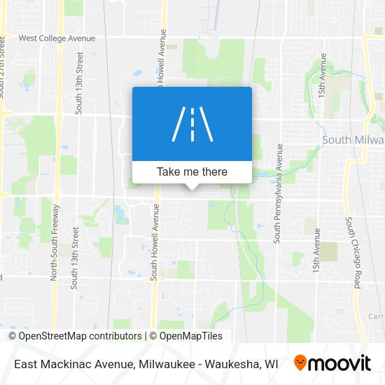 East Mackinac Avenue map