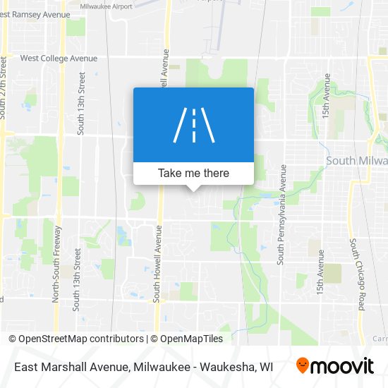 Mapa de East Marshall Avenue