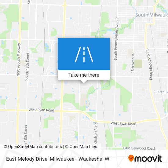 East Melody Drive map