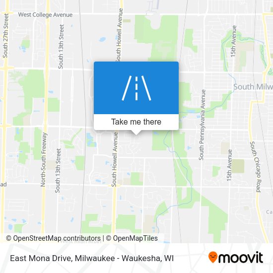 East Mona Drive map