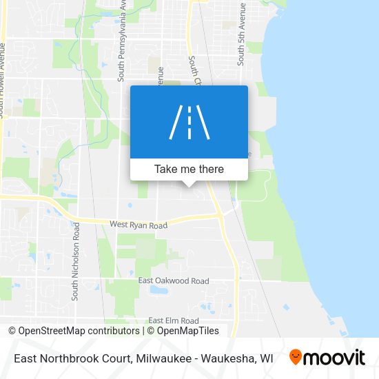 East Northbrook Court map