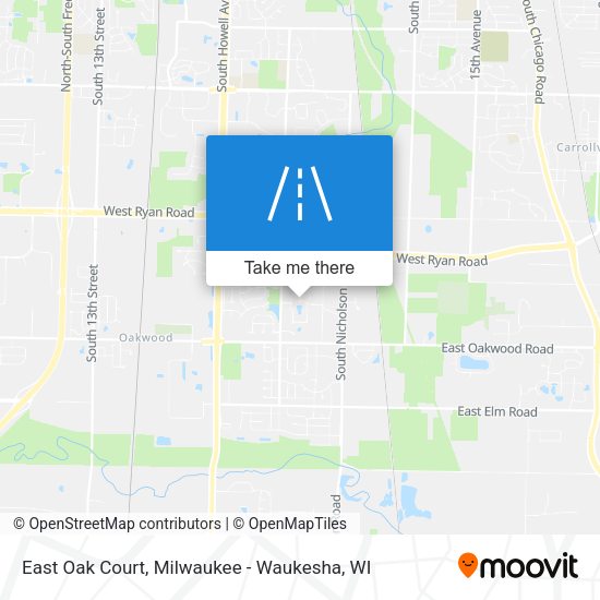 Mapa de East Oak Court