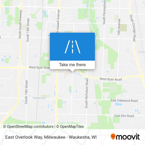 East Overlook Way map