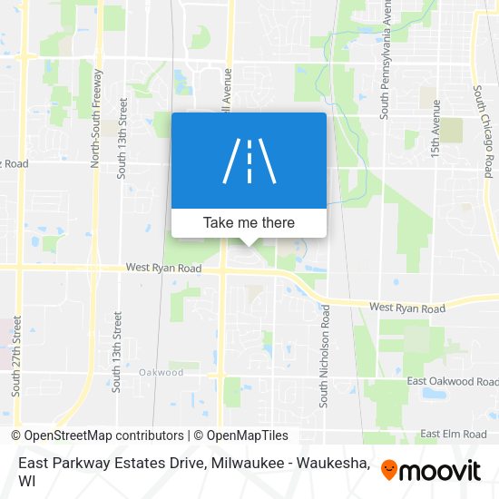 Mapa de East Parkway Estates Drive