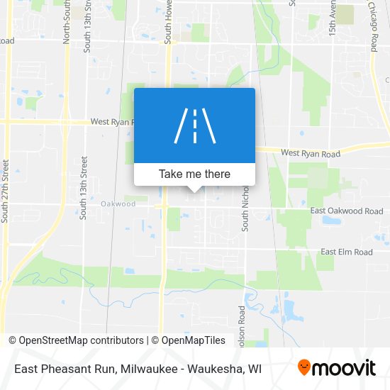 Mapa de East Pheasant Run