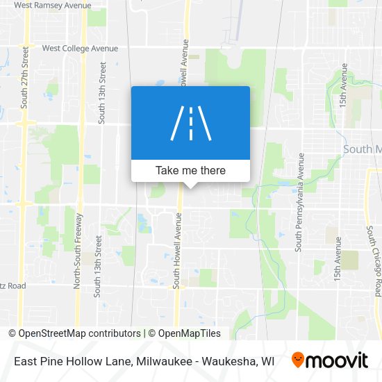 Mapa de East Pine Hollow Lane