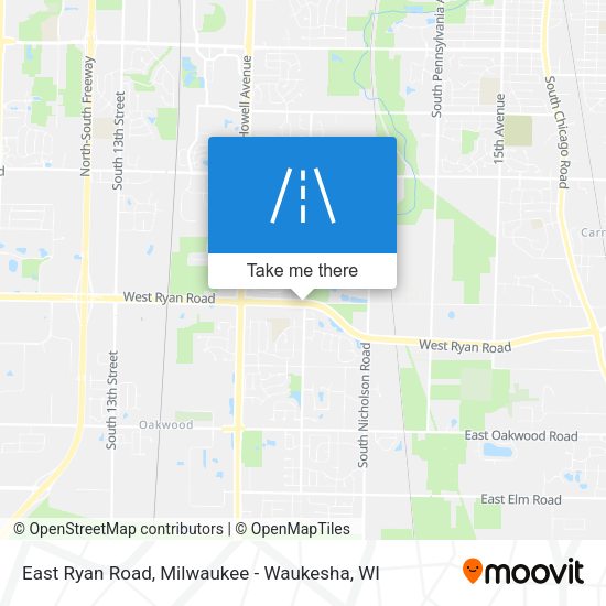 Mapa de East Ryan Road