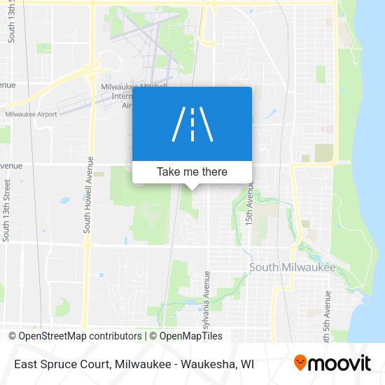 Mapa de East Spruce Court