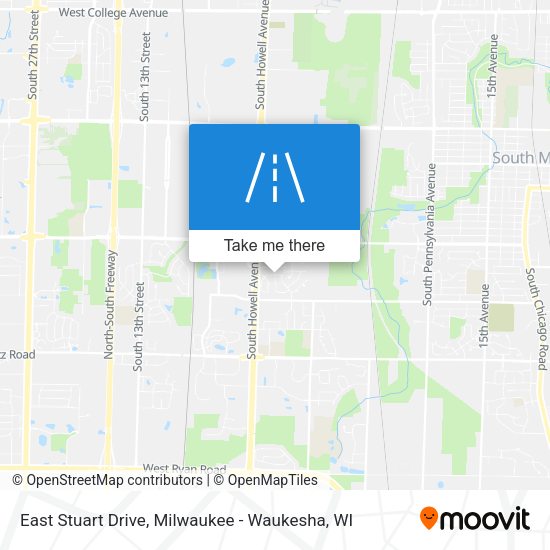 Mapa de East Stuart Drive