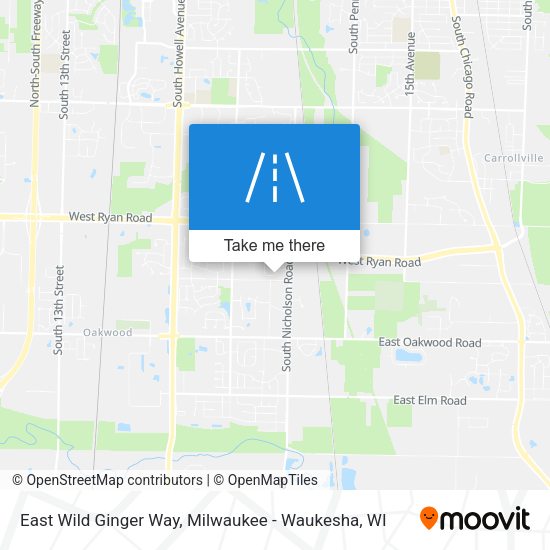 East Wild Ginger Way map