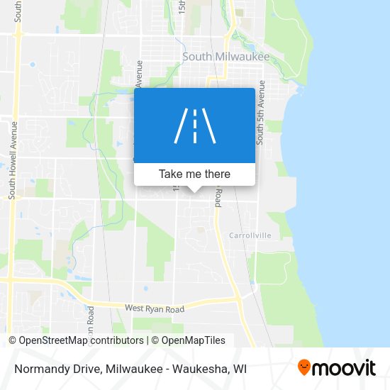 Normandy Drive map
