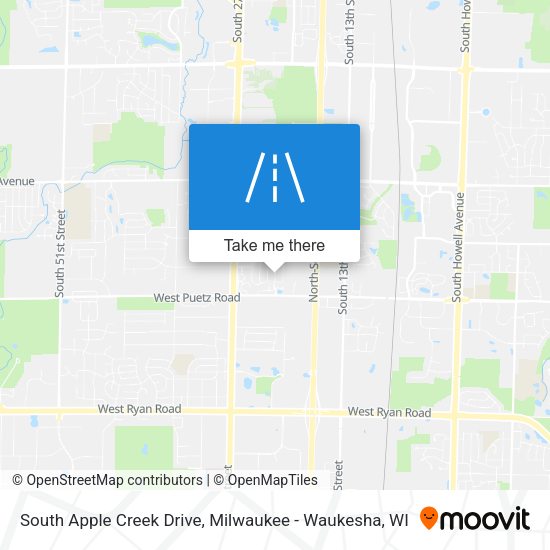 Mapa de South Apple Creek Drive