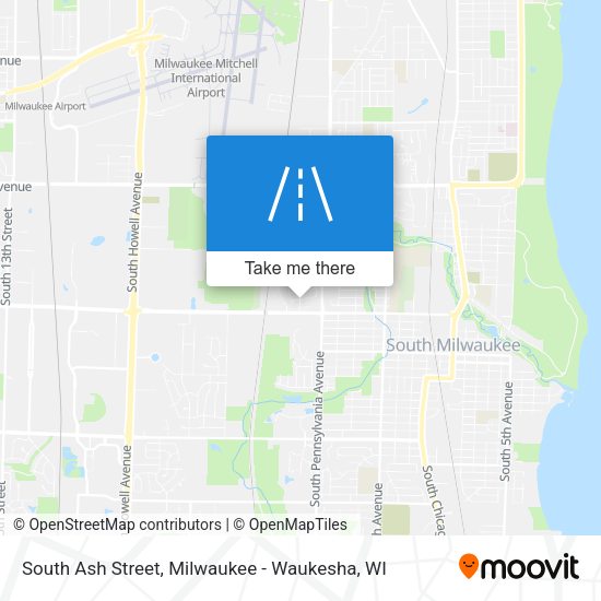 Mapa de South Ash Street