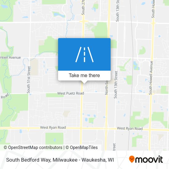 Mapa de South Bedford Way