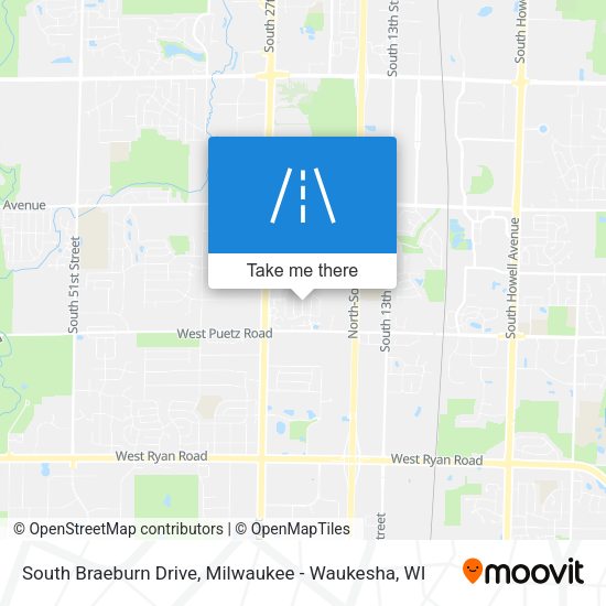 Mapa de South Braeburn Drive
