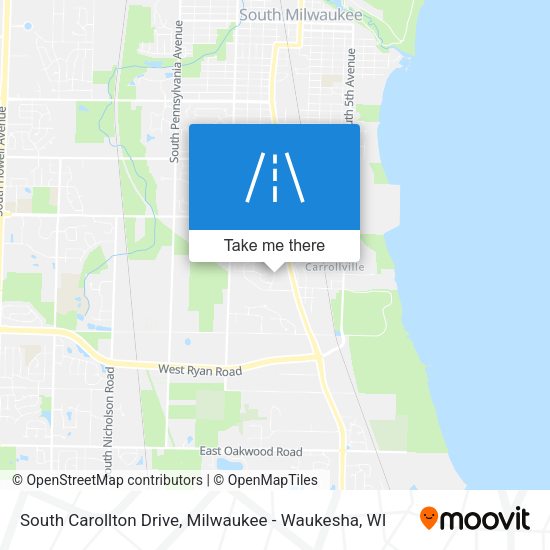 South Carollton Drive map