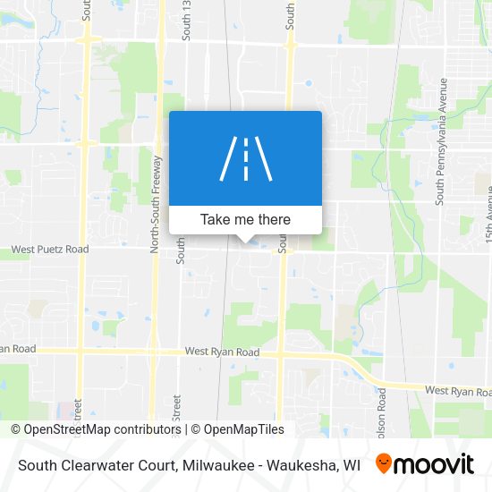 Mapa de South Clearwater Court