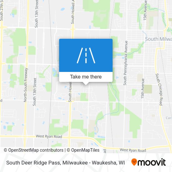 South Deer Ridge Pass map