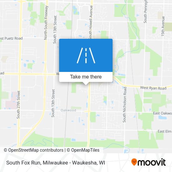 South Fox Run map