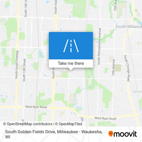 South Golden Fields Drive map