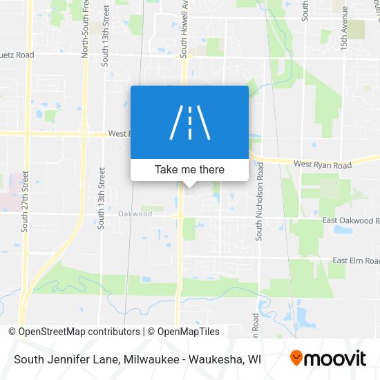 South Jennifer Lane map