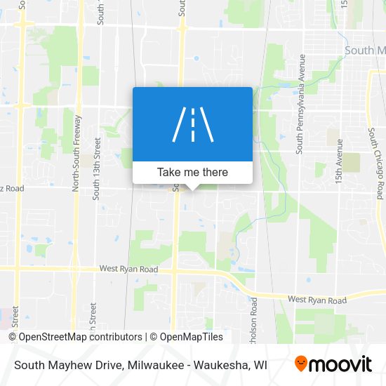South Mayhew Drive map