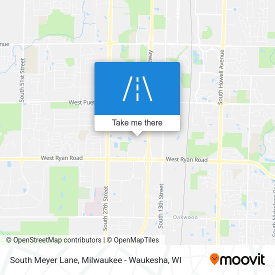 South Meyer Lane map