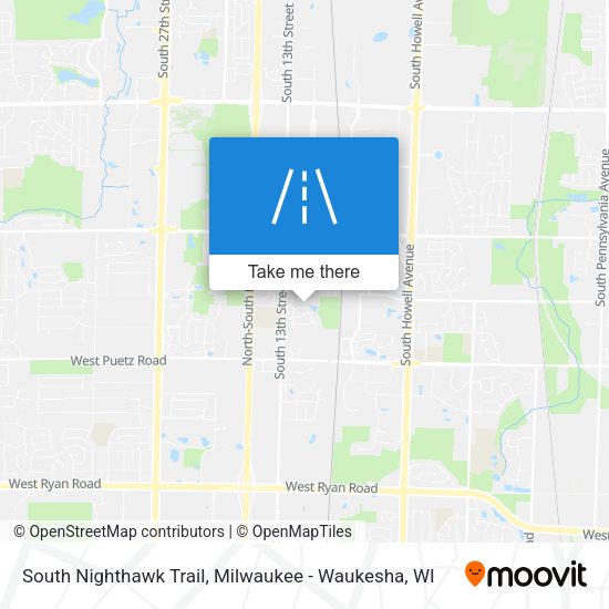 South Nighthawk Trail map