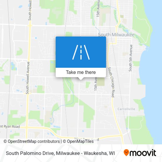 South Palomino Drive map