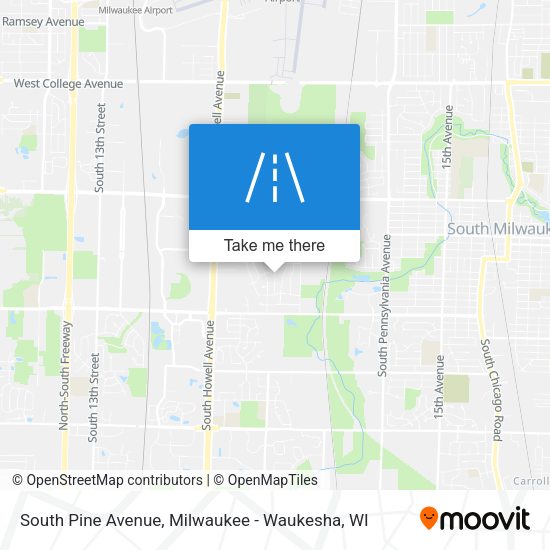 South Pine Avenue map