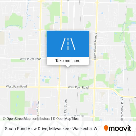 South Pond View Drive map