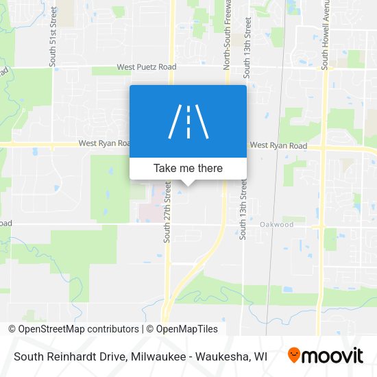 South Reinhardt Drive map