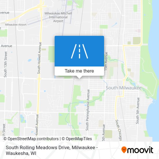 Mapa de South Rolling Meadows Drive