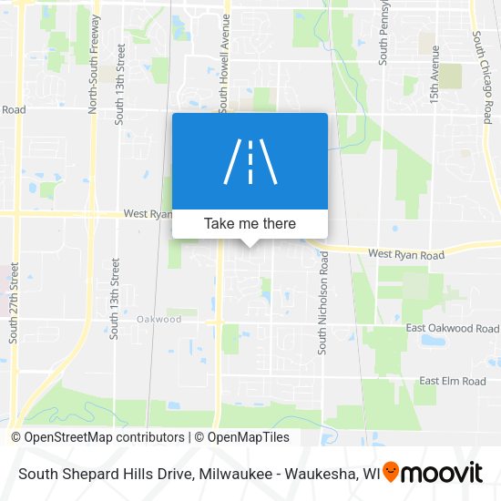 South Shepard Hills Drive map