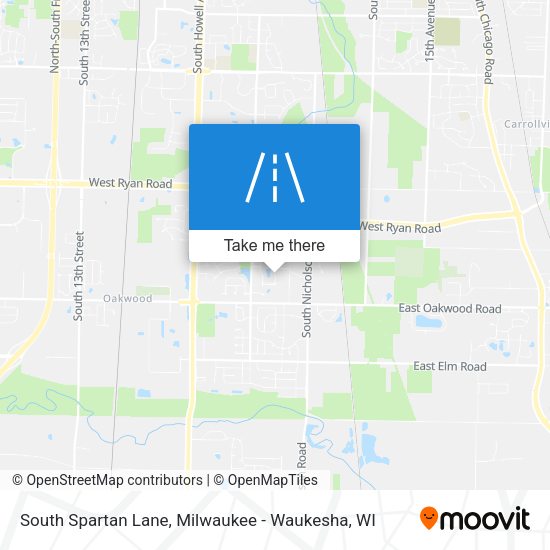 South Spartan Lane map
