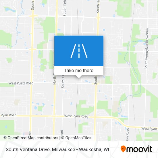 South Ventana Drive map