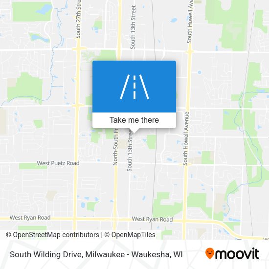South Wilding Drive map