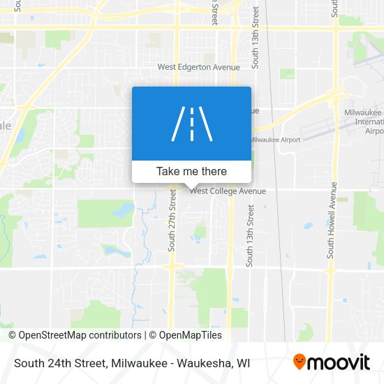 Mapa de South 24th Street
