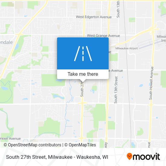 South 27th Street map